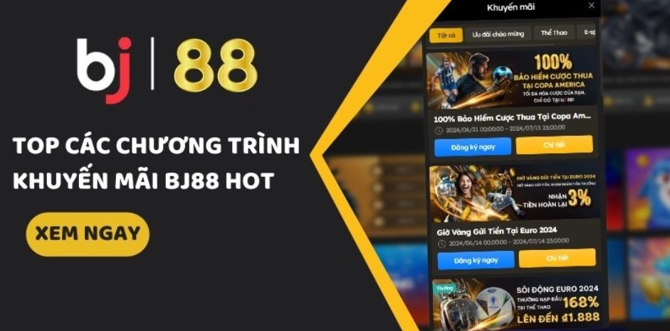 Tổng hợp các khuyến mãi Bj88 siêu hot trong năm 2024